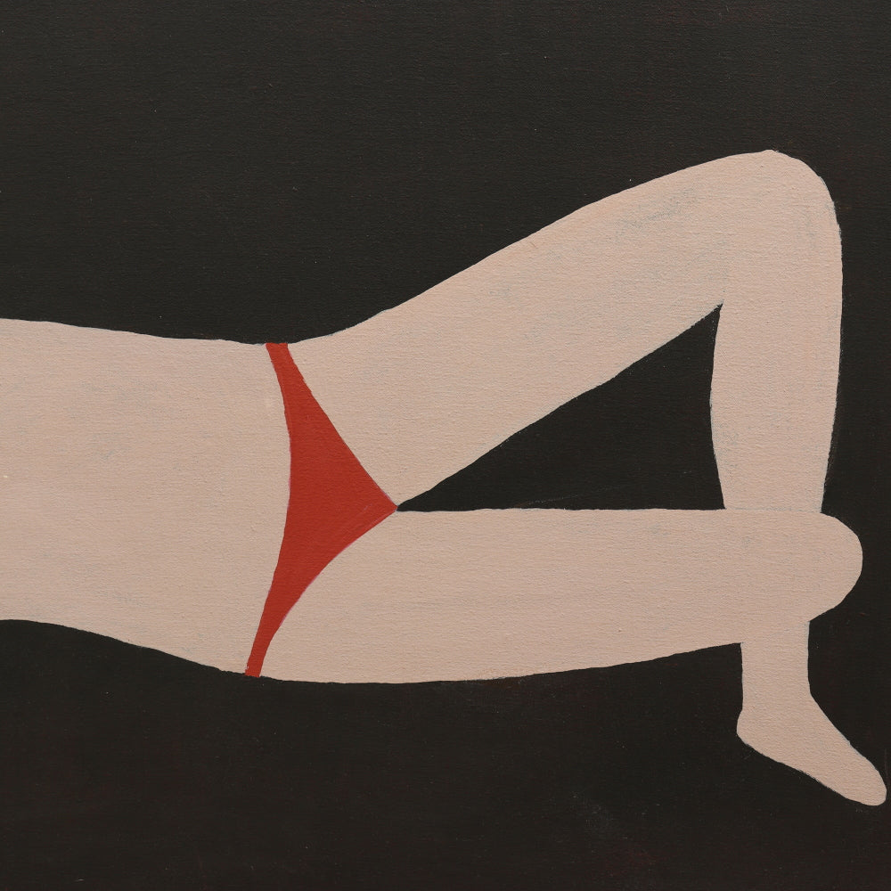 AW685: Doris Lee "Sunbather" Oil on Canvas