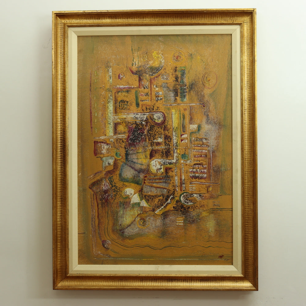 AW071: Latin School - Modern Abstract - Oil on Board