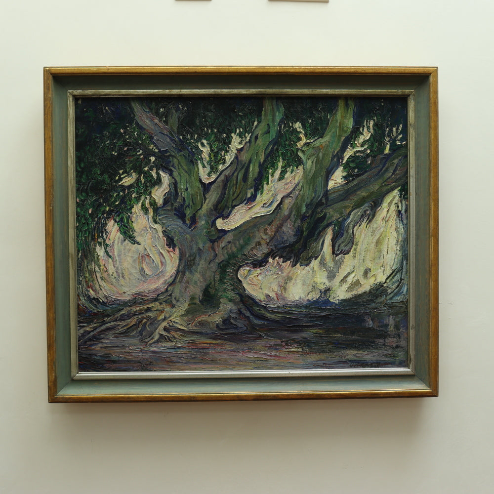 Grace Hill Turnbull "The Great Oak" Fauvist Oil  Painting | Work of Man