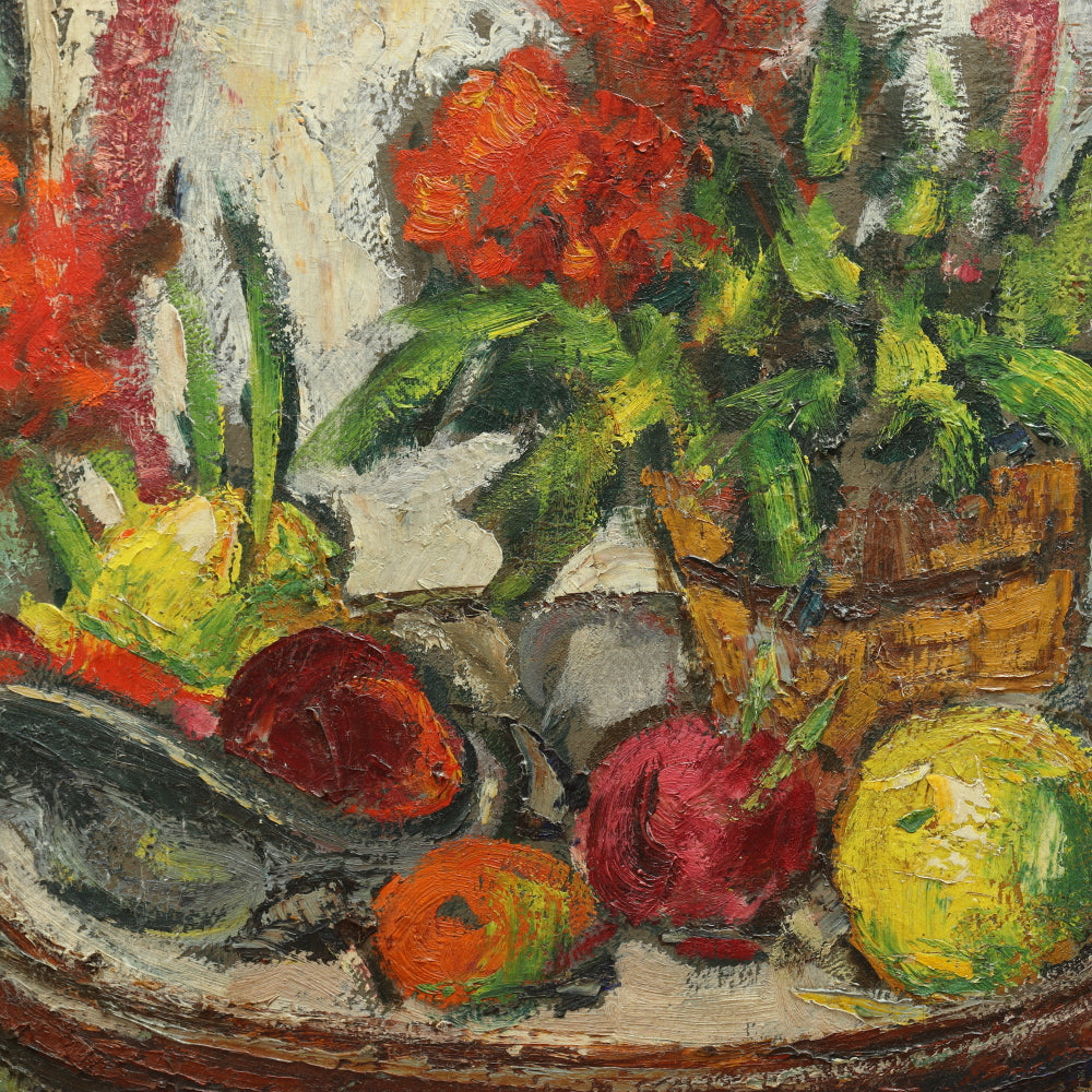 AW368: Harold C Wolcott - Post Impressionist Still Life - Oil on Canvas