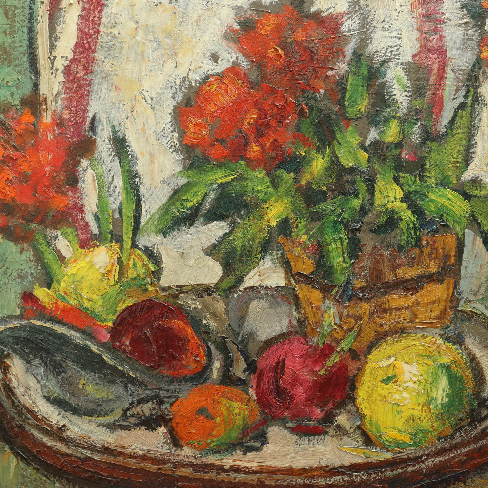 AW368: Harold C Wolcott - Post Impressionist Still Life - Oil on Canvas