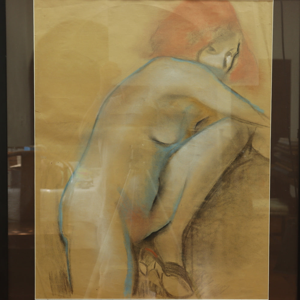 AW5-016: Arthur B. Carles Angele Nude" Pastel on Paper Circa 1922