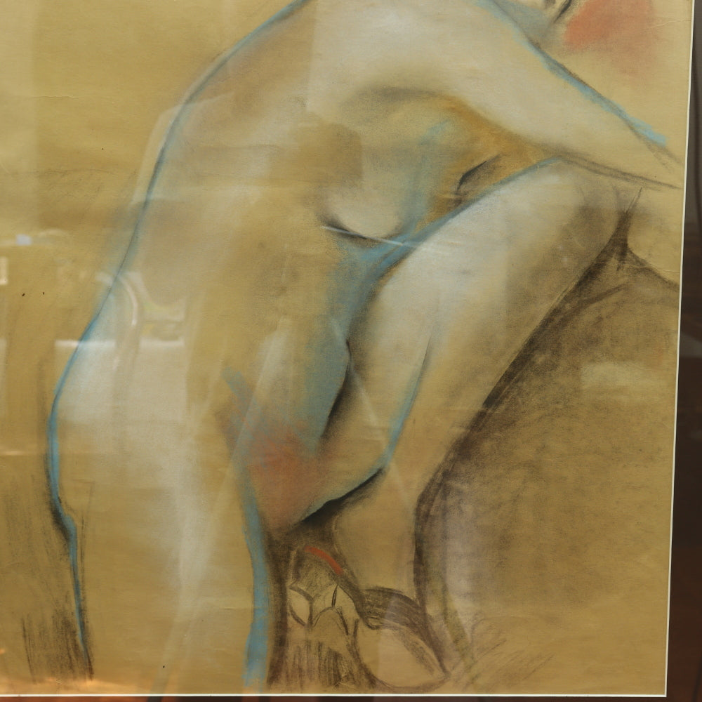 AW5-016: Arthur B. Carles Angele Nude" Pastel on Paper Circa 1922