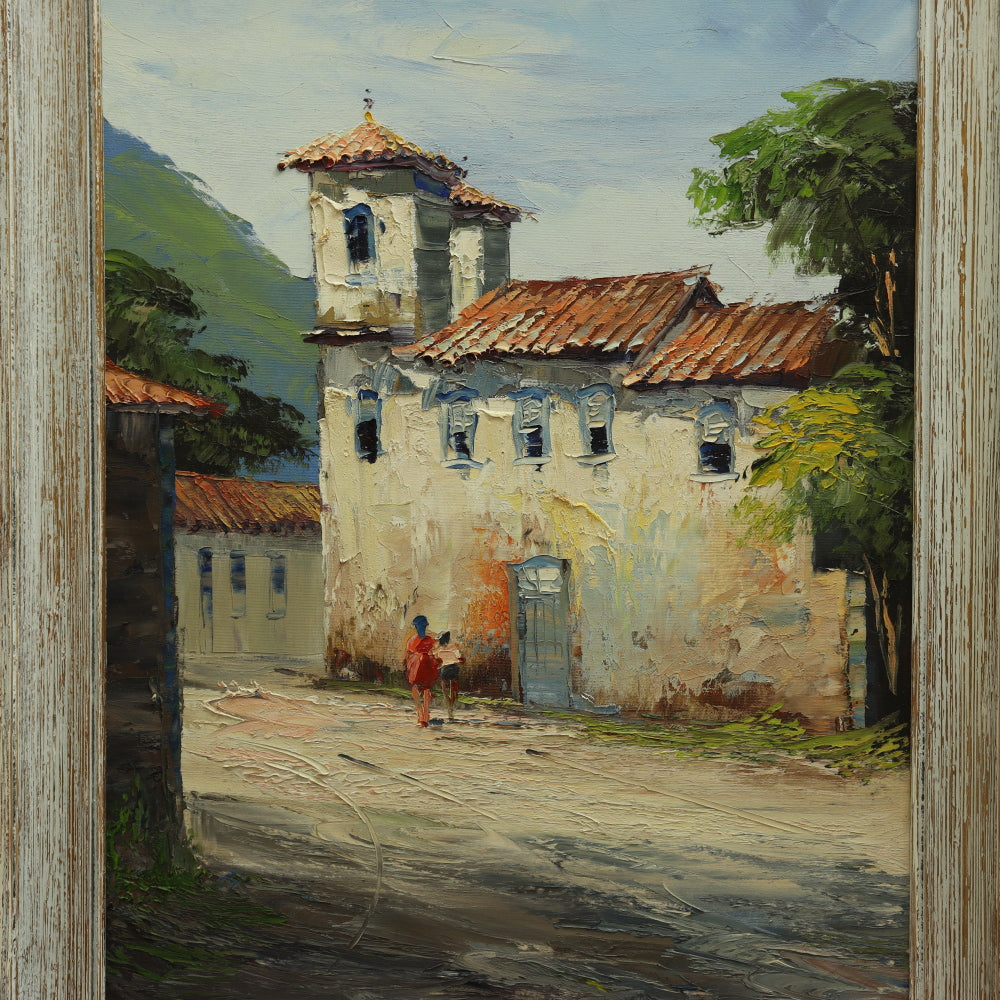 AW012: André Murayama - Circa 2005 Oil on Canvas of Bom Jesus das Flores do Taquaral