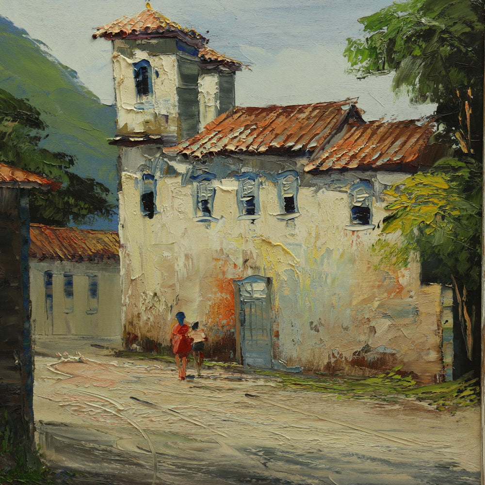 AW012: André Murayama - Circa 2005 Oil on Canvas of Bom Jesus das Flores do Taquaral