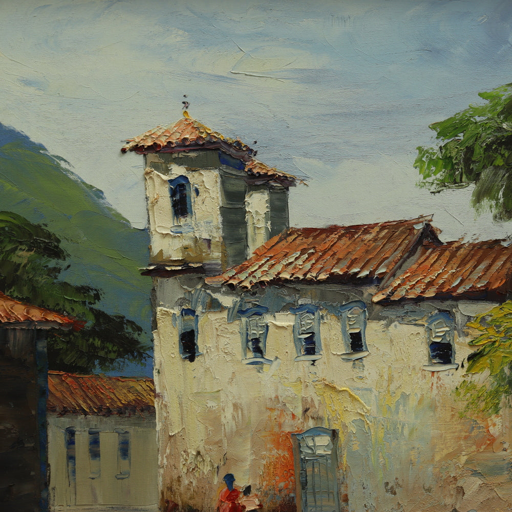 AW012: André Murayama - Circa 2005 Oil on Canvas of Bom Jesus das Flores do Taquaral