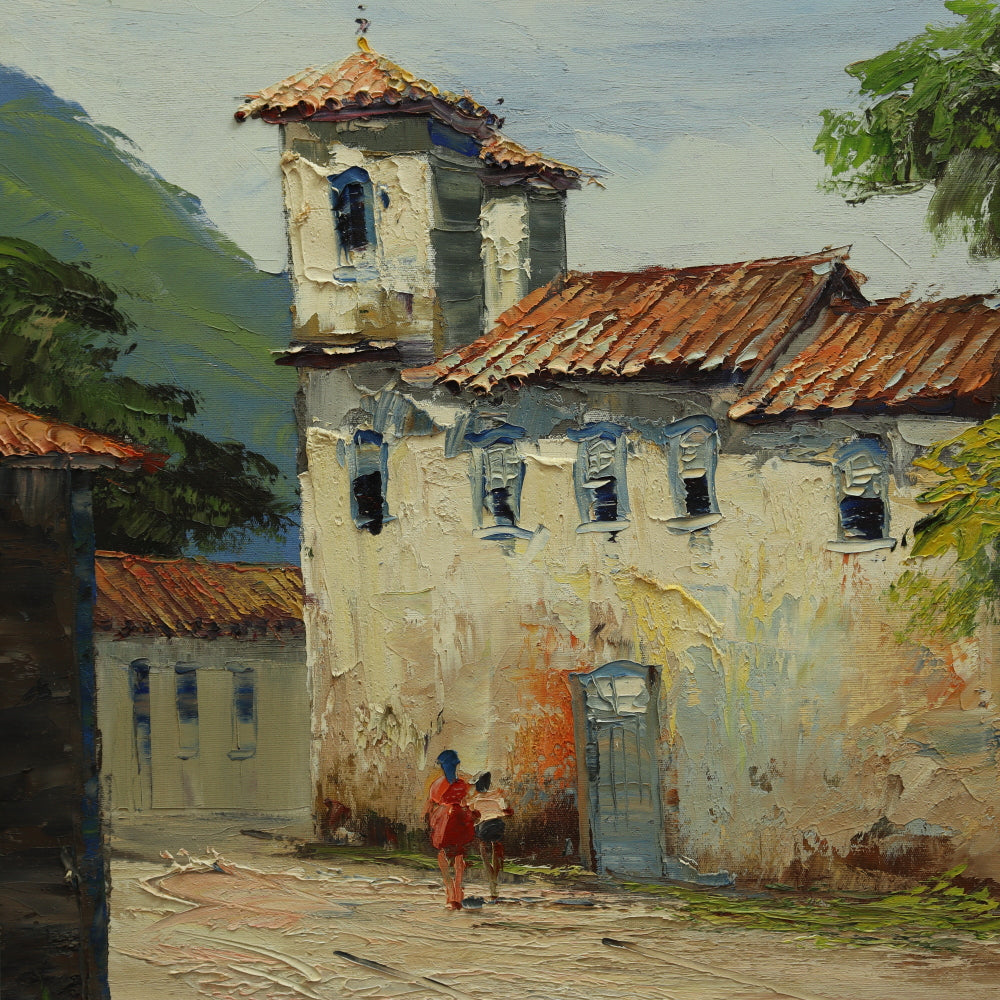 AW012: André Murayama - Circa 2005 Oil on Canvas of Bom Jesus das Flores do Taquaral