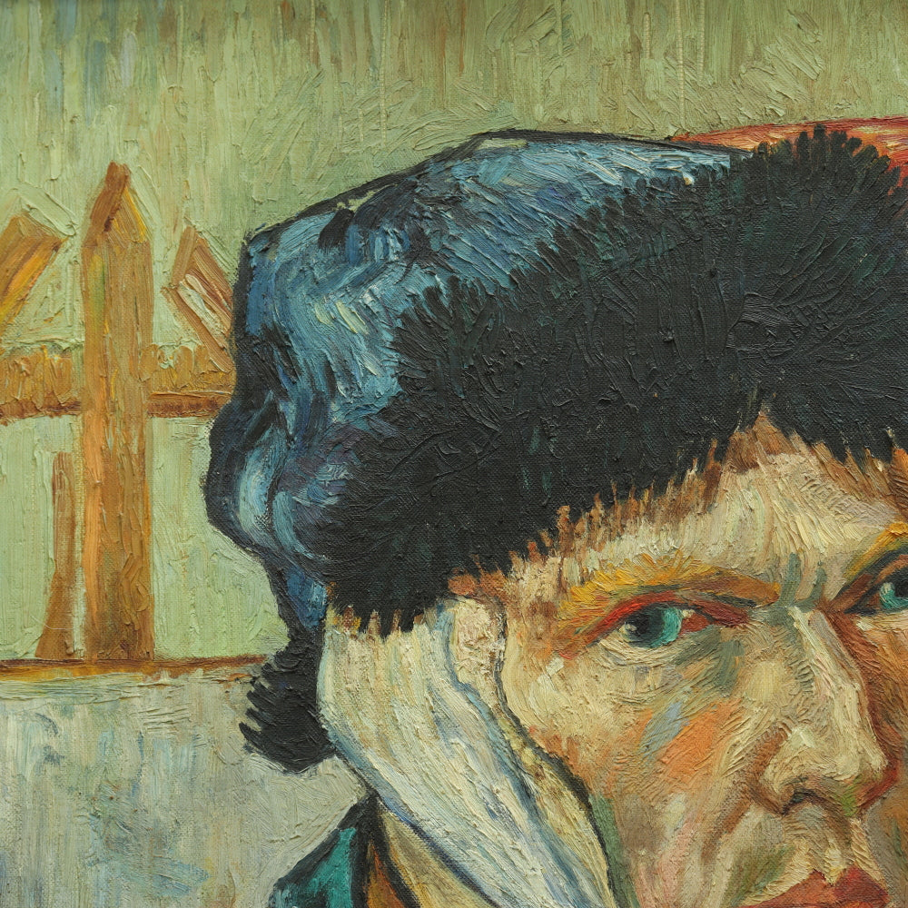 AW704: After Vincent Van Gogh Self Portrait With Bandaged Ear Oil on Board Early 20th Century