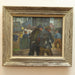 Hugo Nicholson "Off To Work" Ashcan WPA Oil on Canvas | Work of Man