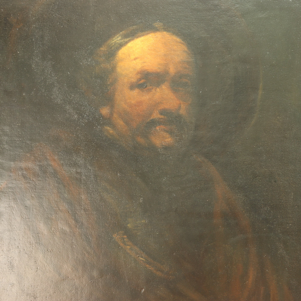 AW767: Federico Alessandro Ciappa Early 19th Century After Rembrandt's "Self Portrait of an Old Man"