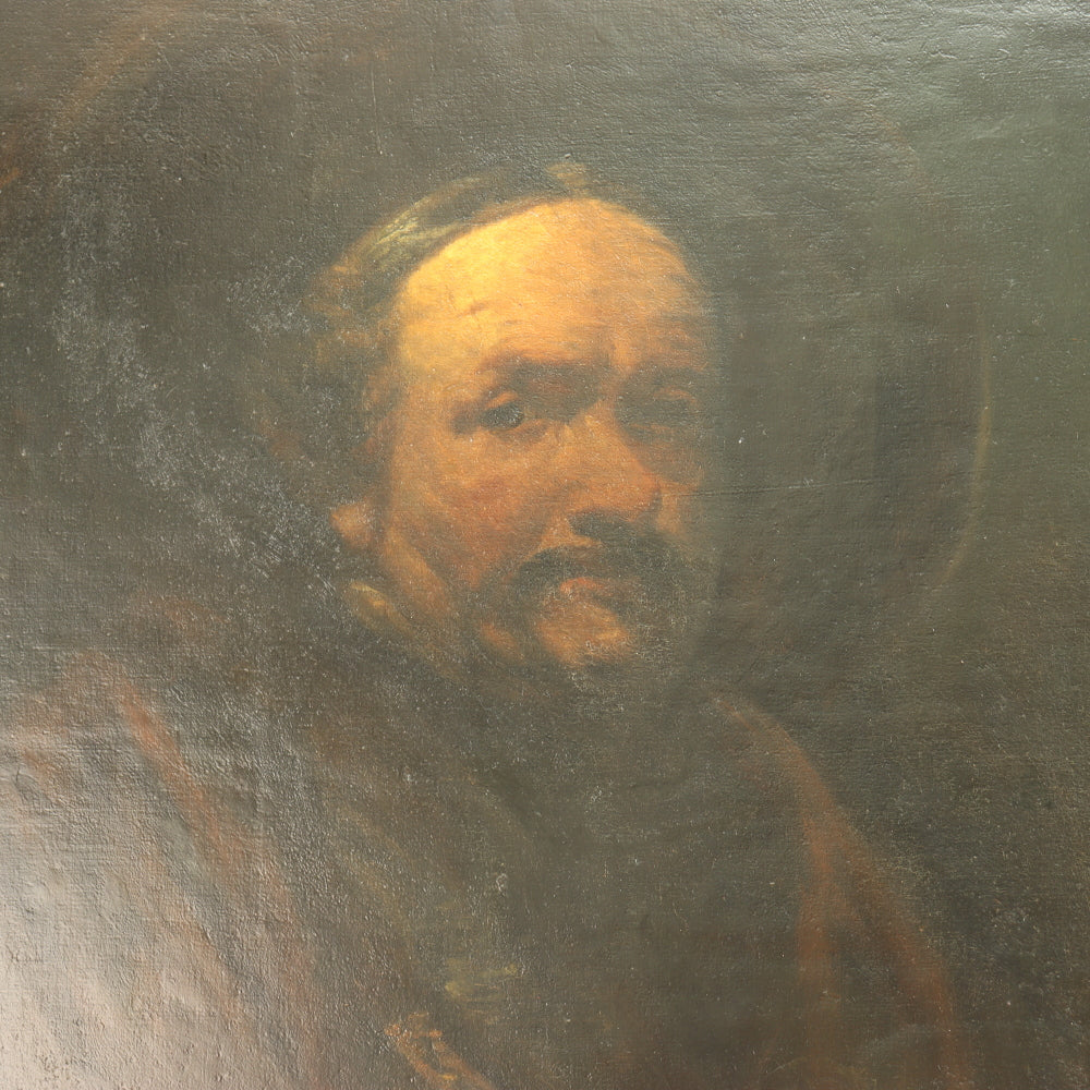 AW767: Federico Alessandro Ciappa Early 19th Century After Rembrandt's "Self Portrait of an Old Man"