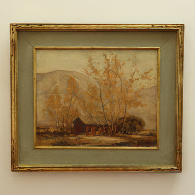 Joshua Meador California Foothill Landscape With Cabin Oil on Canvas | Work of Man