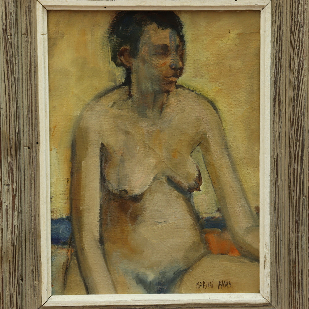 AW788: Marion Maas Post Impressionist Female Nude Oil on Canvas