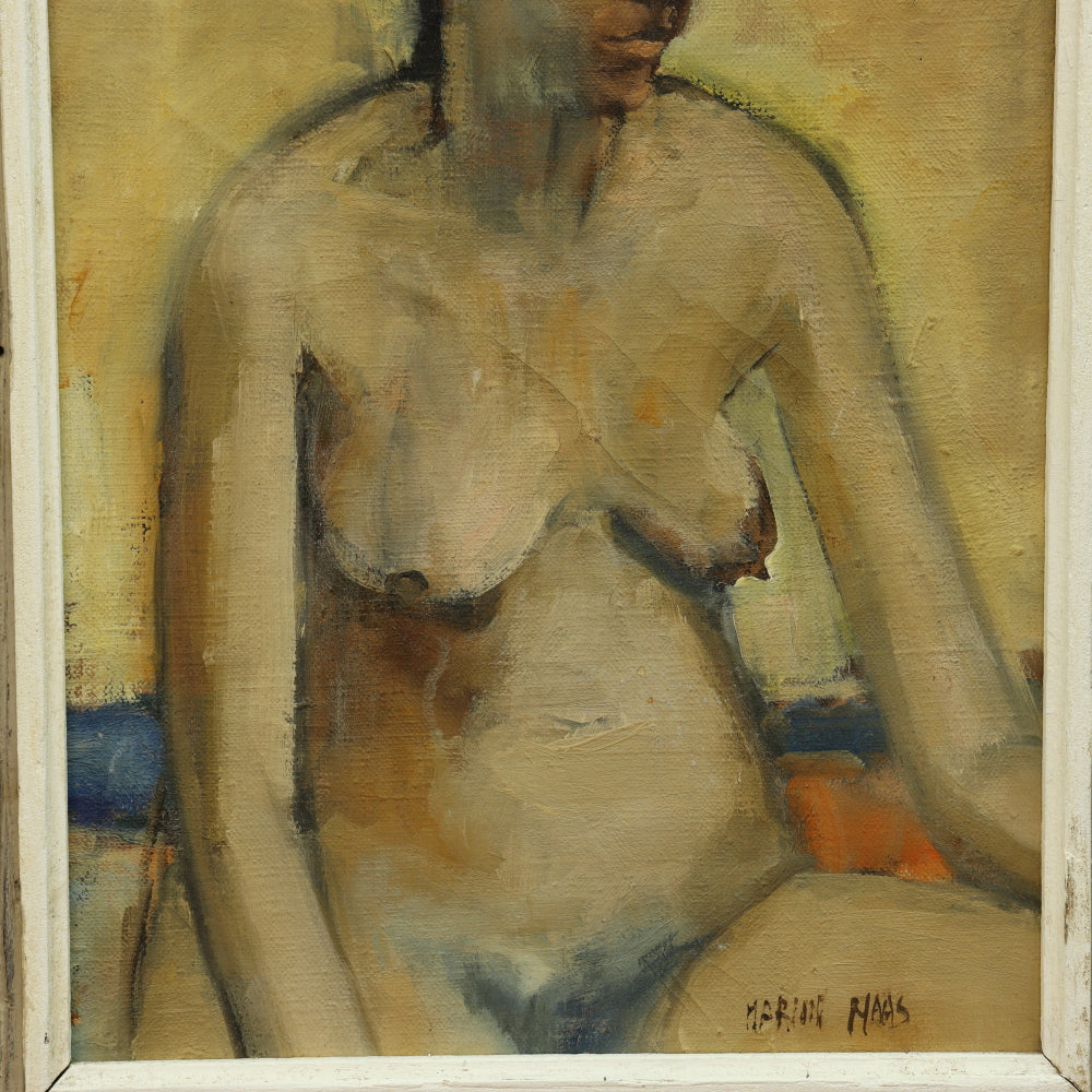 AW788: Marion Maas Post Impressionist Female Nude Oil on Canvas