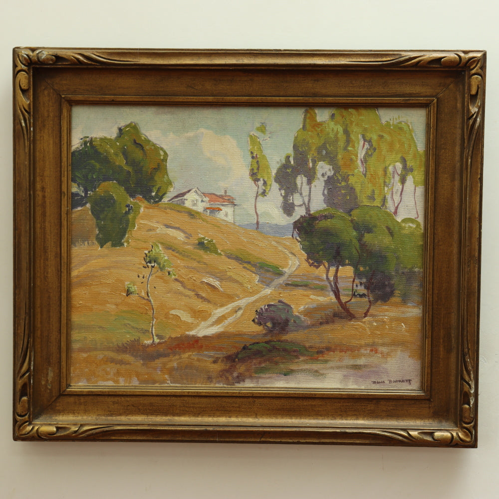 AW039: Dana Bartlett California Impressionist Landscape Oil on Canvas