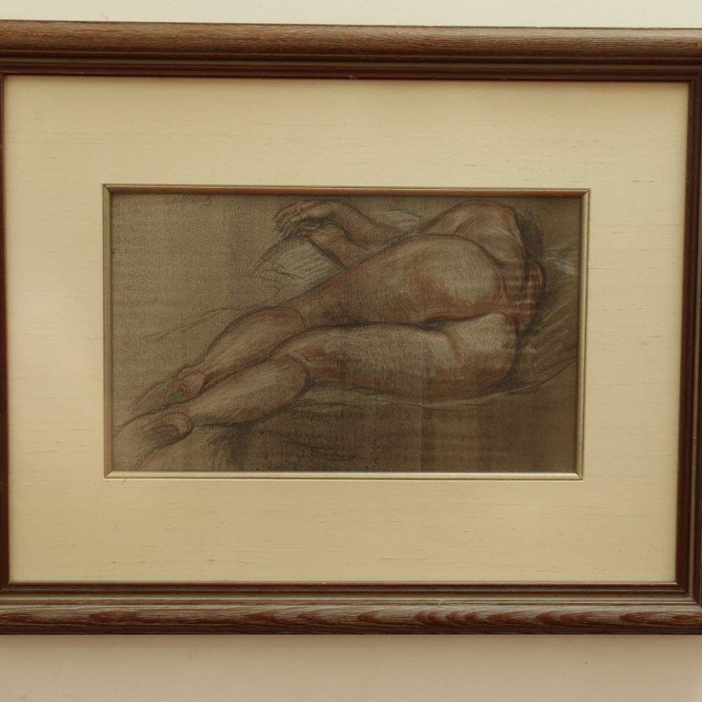 AW5-008: Paul Cadmus Male Nude Crayon On Paper