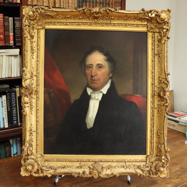 Early 19th Century American Federal Portrait of a Gentleman Oil on Canvas | Work of Man