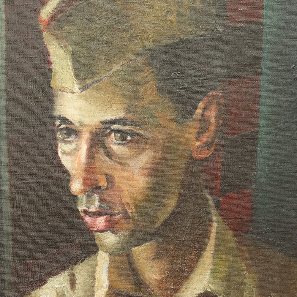 AW800: Duncan "Private" WPA Portrait of an American World War II Era Army Private