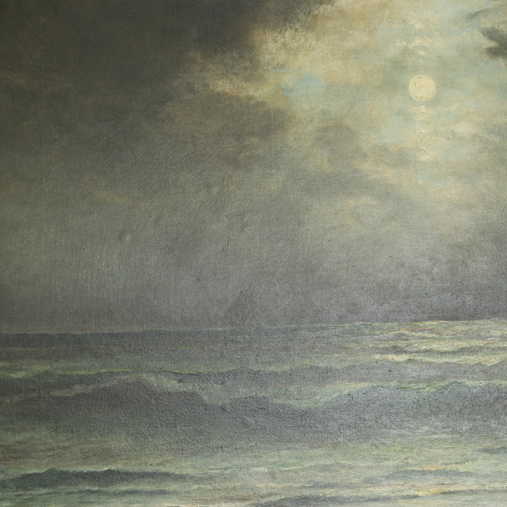 AW807: Henry Duessel "Autumn Tides" Oil on Canvas Late 19th Century