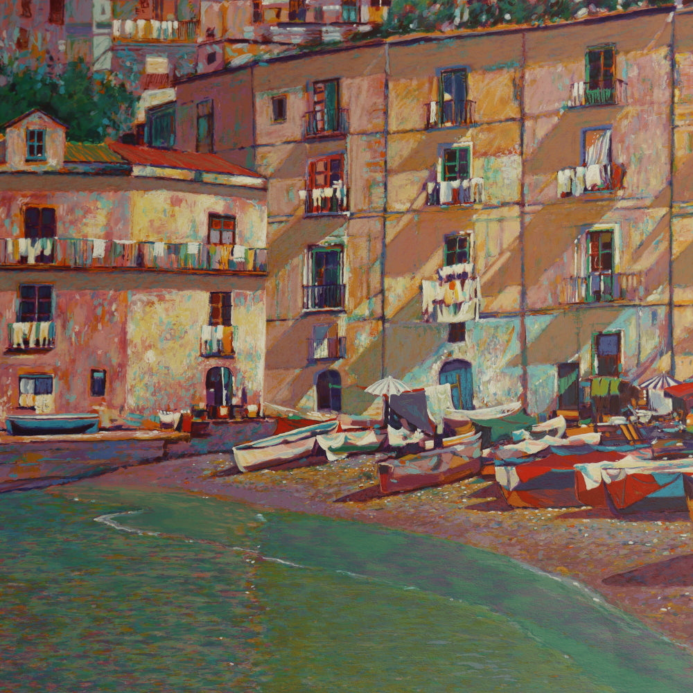 AW9-009: Anton Sipos "Morning in Capri" Serigraph