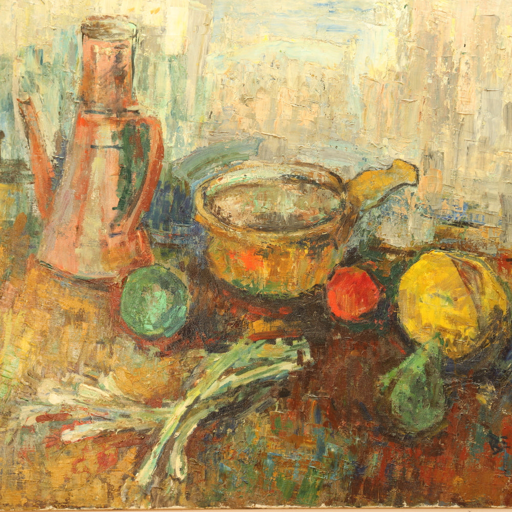 AW811: Richard Bellias Impressionist Still Life Oil on Canvas Painting