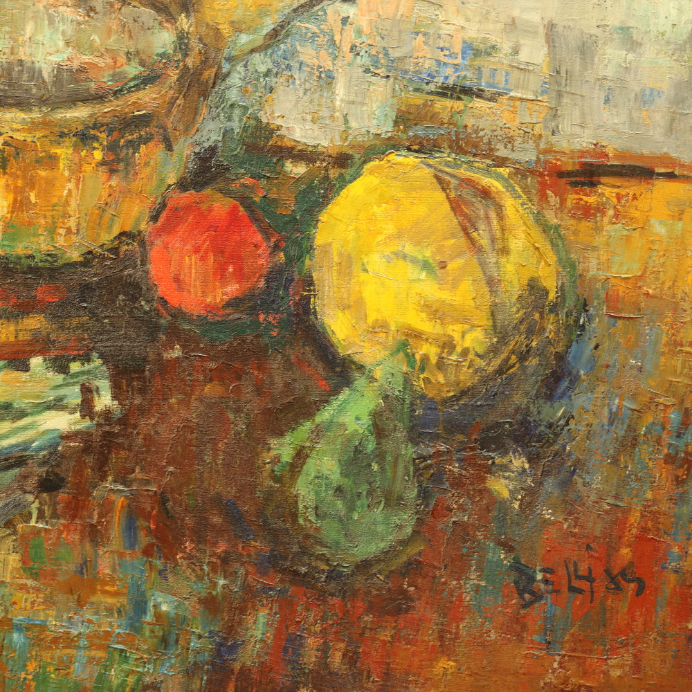 AW811: Richard Bellias Impressionist Still Life Oil on Canvas Painting