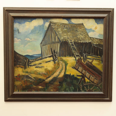 Hazel Finck "Barn Killingsworth"- Oil on Canvas Painting | Work of Man