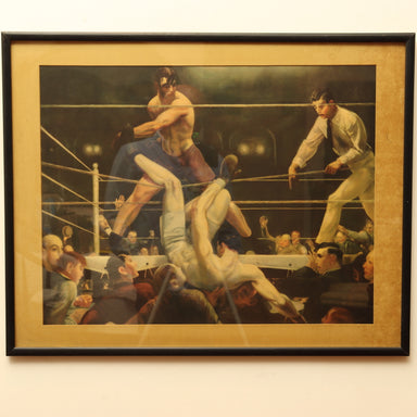 George Bellows Dempsey and Firpo Original 1924 Lithograph | Work of Man