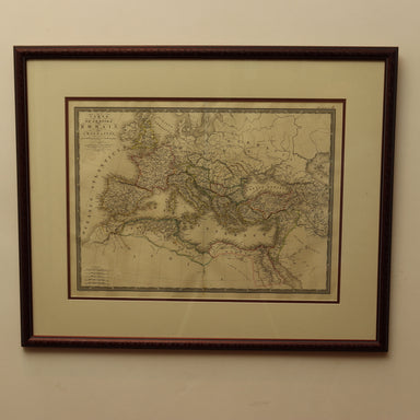 1822  Etching Map Roman Empire Under Constantine  Brue | Work of Man