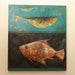  Aleksandr Kurchi Contemporary Oil on Canvas Painting of Three Fish | Work of Man