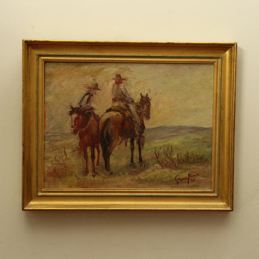 Bowle Moore "The Open Range" Oil on Board Painting | Work of Man