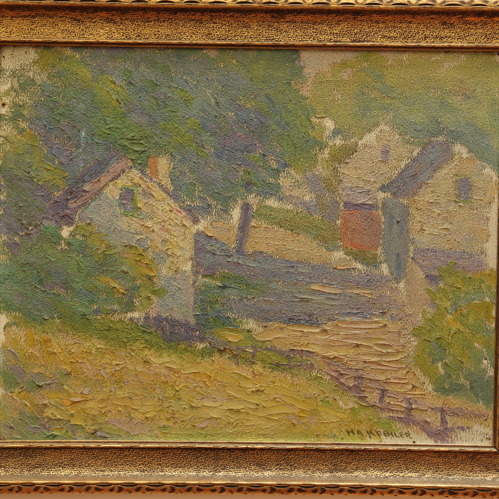 AW205:  H. A. Koehler "Mid-Summer" Oil on Board Painting