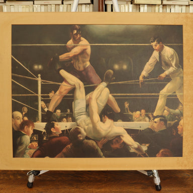 George Bellows Dempsey and Firpo Original 1924 Colored Lithograph | Work of Man