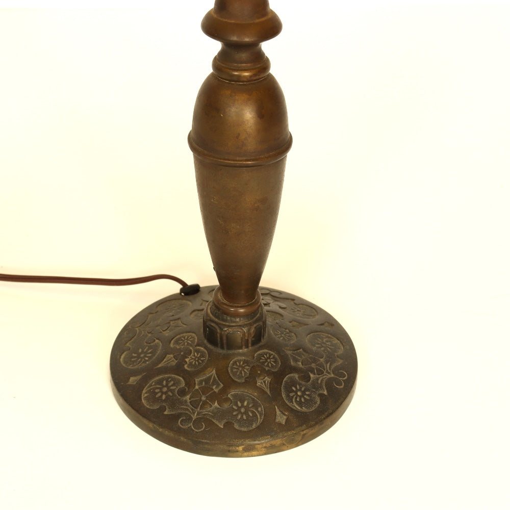 AL2-027: Circa 1920's Pittsburg Lamp With Chipped Ice Shade