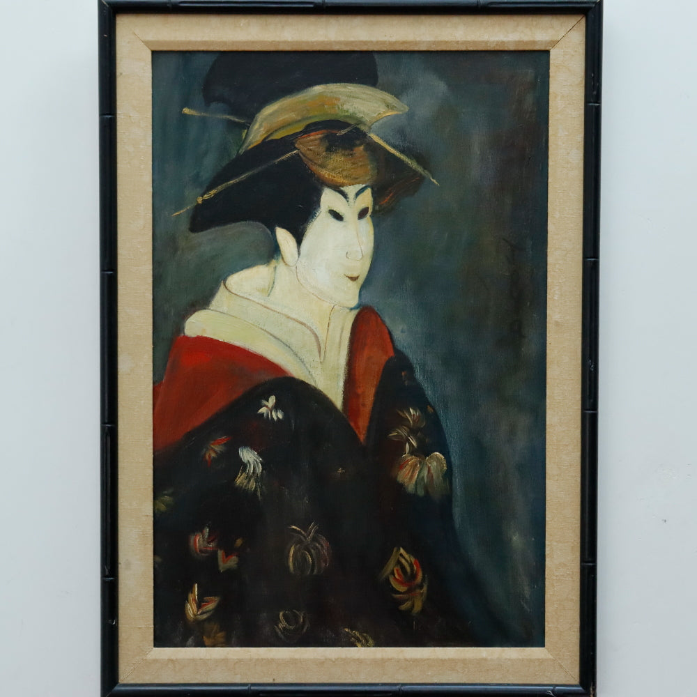 AW734: Jose Joya "Geisha"  Oil on Canvas Signed "Joya"