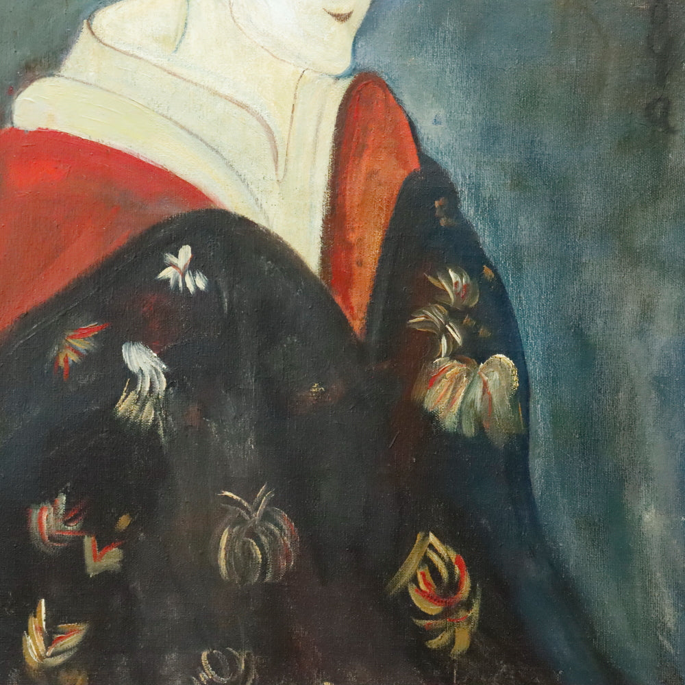 AW734: Jose Joya "Geisha"  Oil on Canvas Signed "Joya"