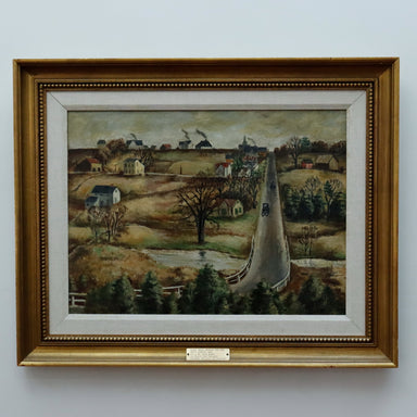 Arnold Blanch " West Hurley, 1929" Oil on Canvas Painting | Work of Man