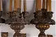 AL3-004: ANTIQUE SET OF FOUR EARLY 20TH CENTURY CARVED & GILT WOOD TORCHIERE SCONCES