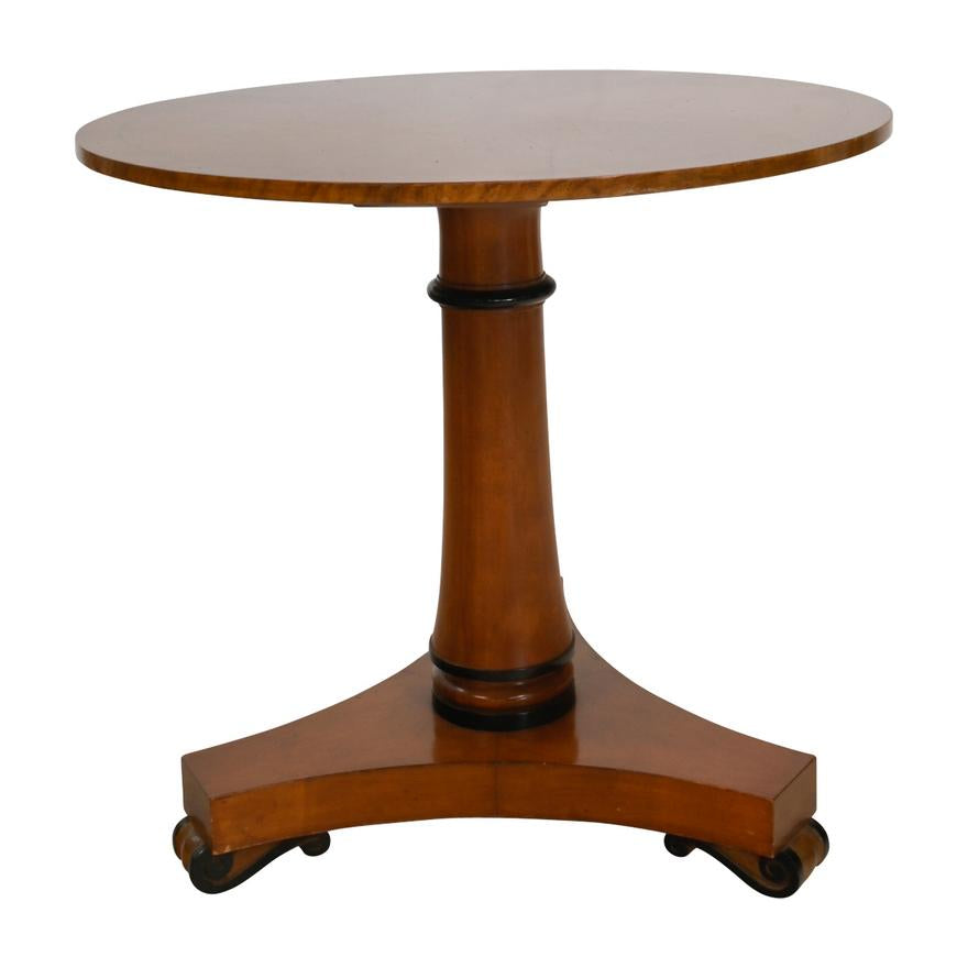 AF1-030:  EARLY 20TH CENTURY BIEDERMEIER  STYLE PEDESTAL TABLE.