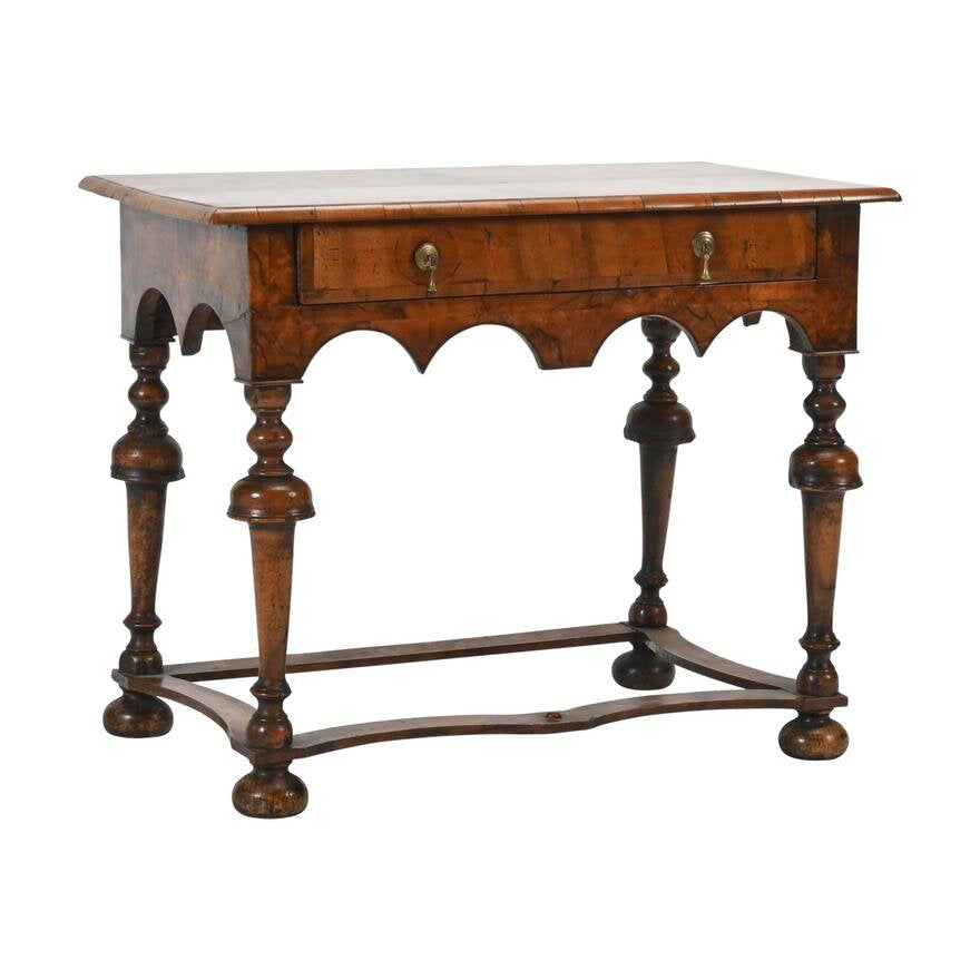 ANTIQUE WILLIAM & MARY WALNUT SIDE TABLE | Work of Man