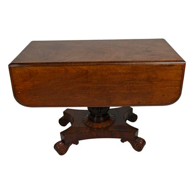 ANTIQUE AMERICAN LATE CLASSICAL MAHOGANY PEMBROKE TABLE | Work of Man