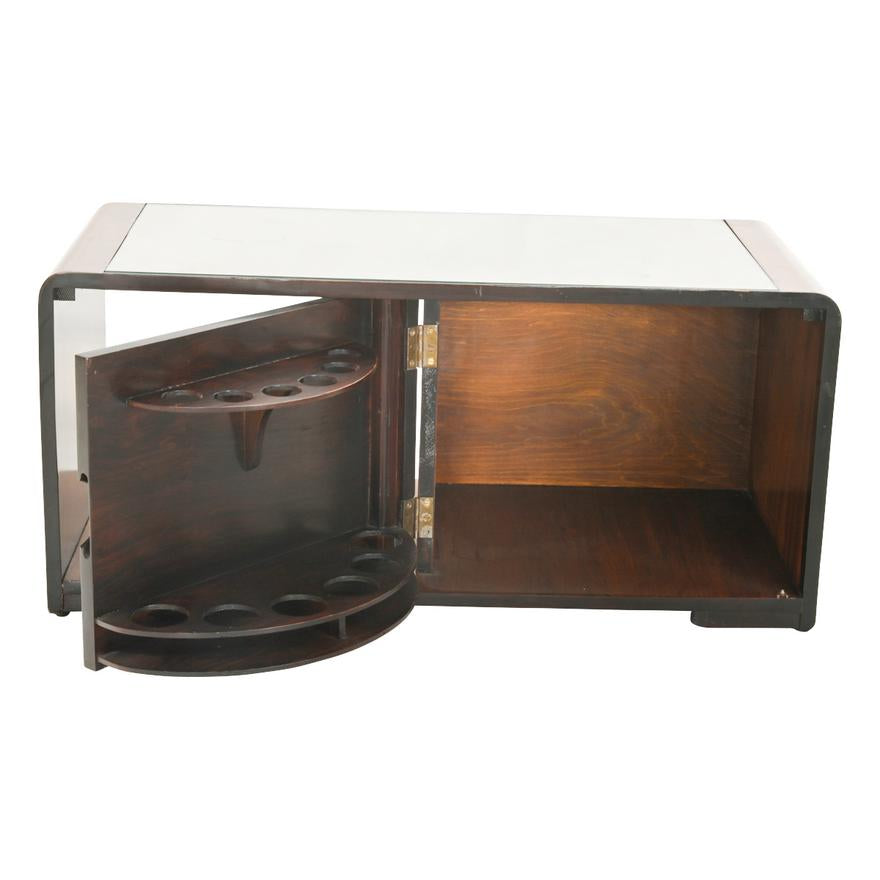 AF1-006: FRENCH ART DECO LIQUOR CABINET COFFEE TABLE - CIRCA 1930'S