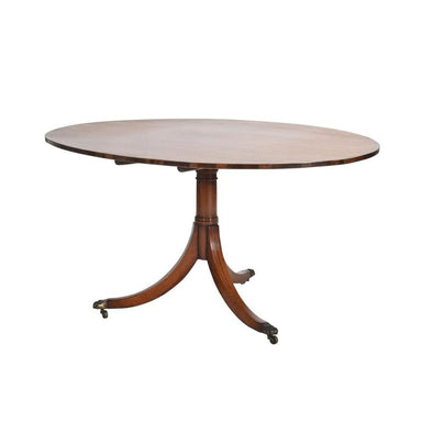 ANTIQUE ENGLISH GEORGE IV OVAL TILT-TOP BREAKFAST TABLE | Work of Man