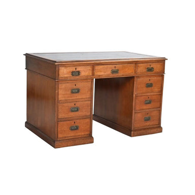 ANTIQUE ENGLISH MAHOGANY CAMPAIGN DESK | Work of Man