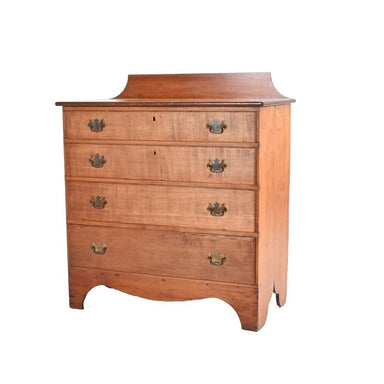 ANTIQUE AMERICAN NEW ENGLAND PINE CHEST OF DRAWERS | Work of Man