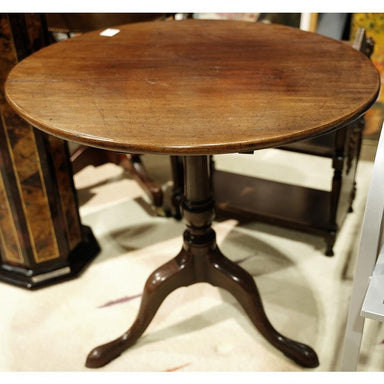 ANTIQUE ENGLISH MAHOGANY TILT TOP TEA TABLE | Work of Man