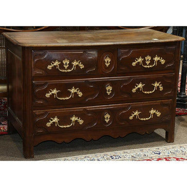 Antique French Regency Walnut Commode | Work of Man