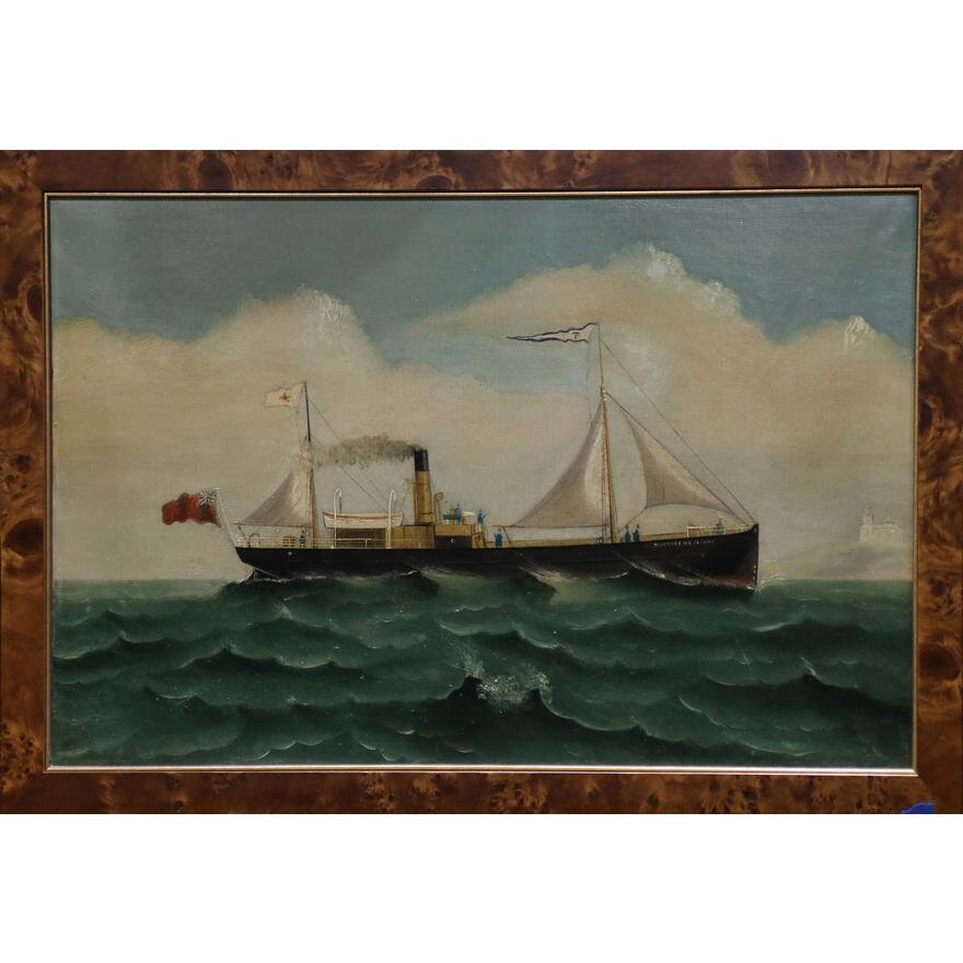 AW450: English School - Countess of Lisburne at Sea - Oil on Canvas