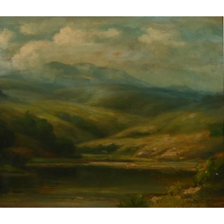 American School - Rolling Hills - Oil on Canvas Painting | Work of Man