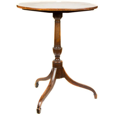 Antique  American Federal Oval Tilt Top Tea Table | Work of Man